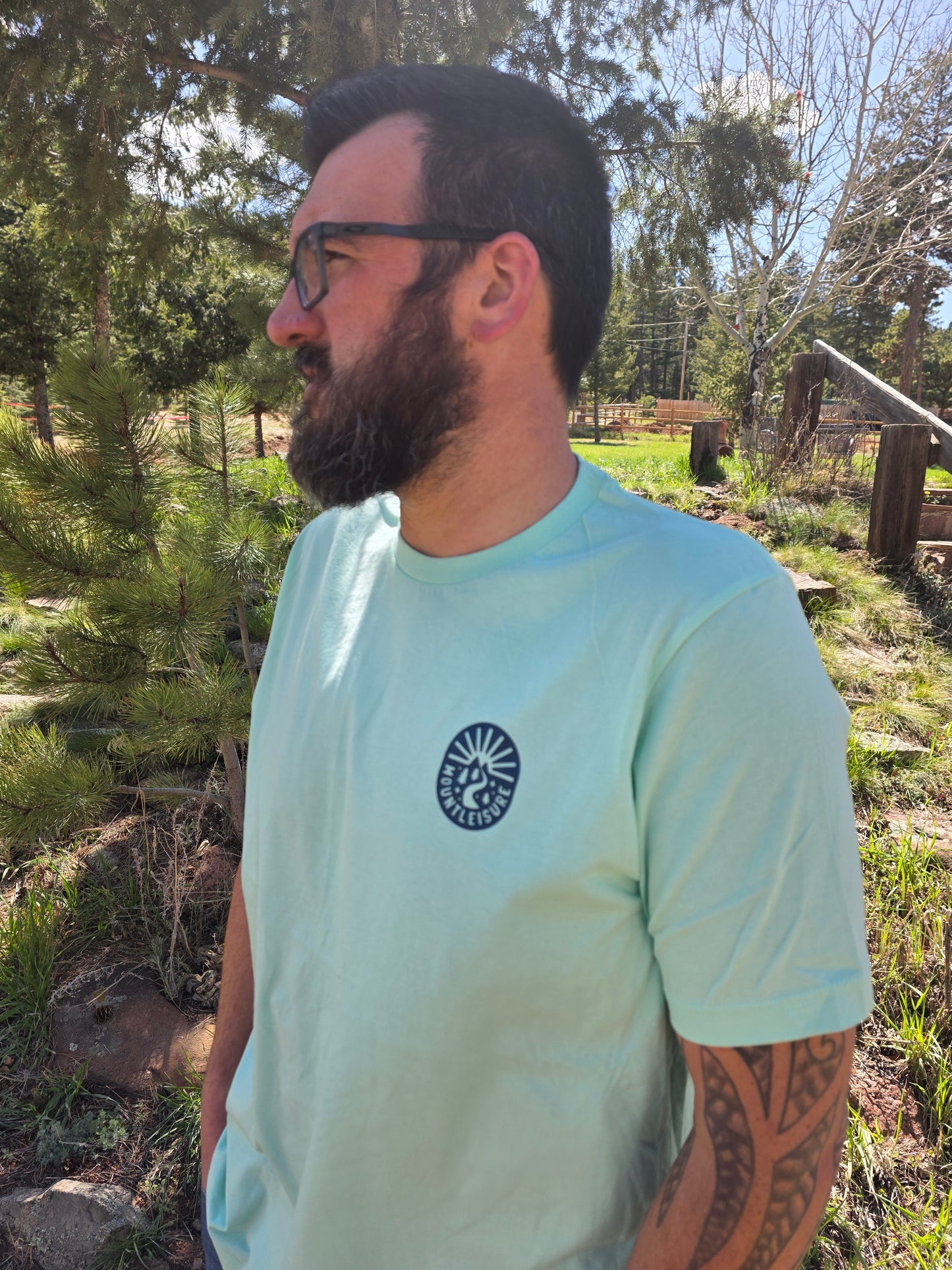 Mountleisure Logo Tee – Mint