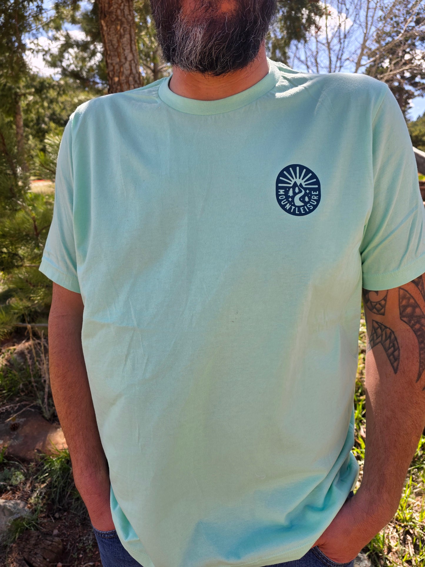 Mountleisure Logo Tee – Mint
