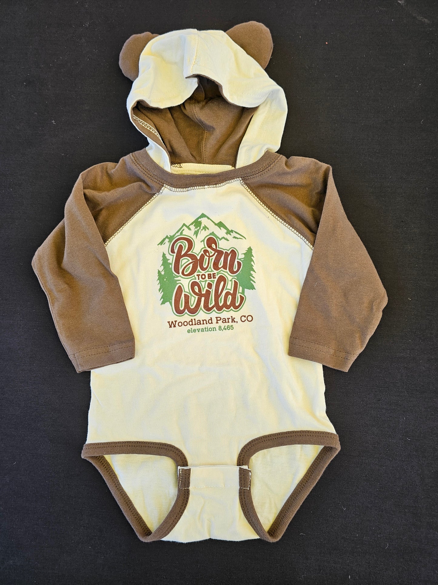 Mountleisure - Colorado Little Bear Infant Onesie – Born to Be Wild: Woodland Park Edition