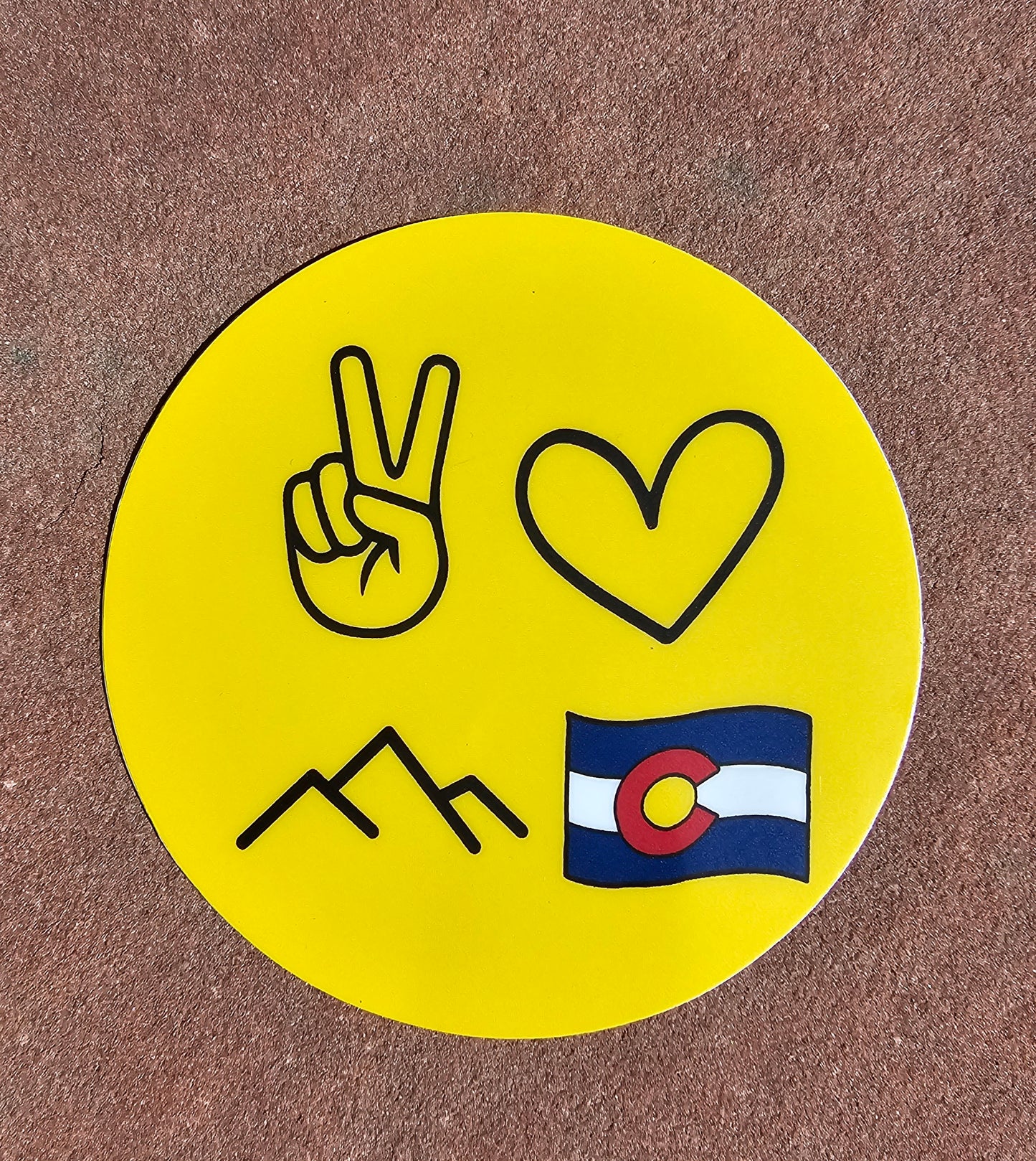 Peace | Love | Mountains | CO Sticker