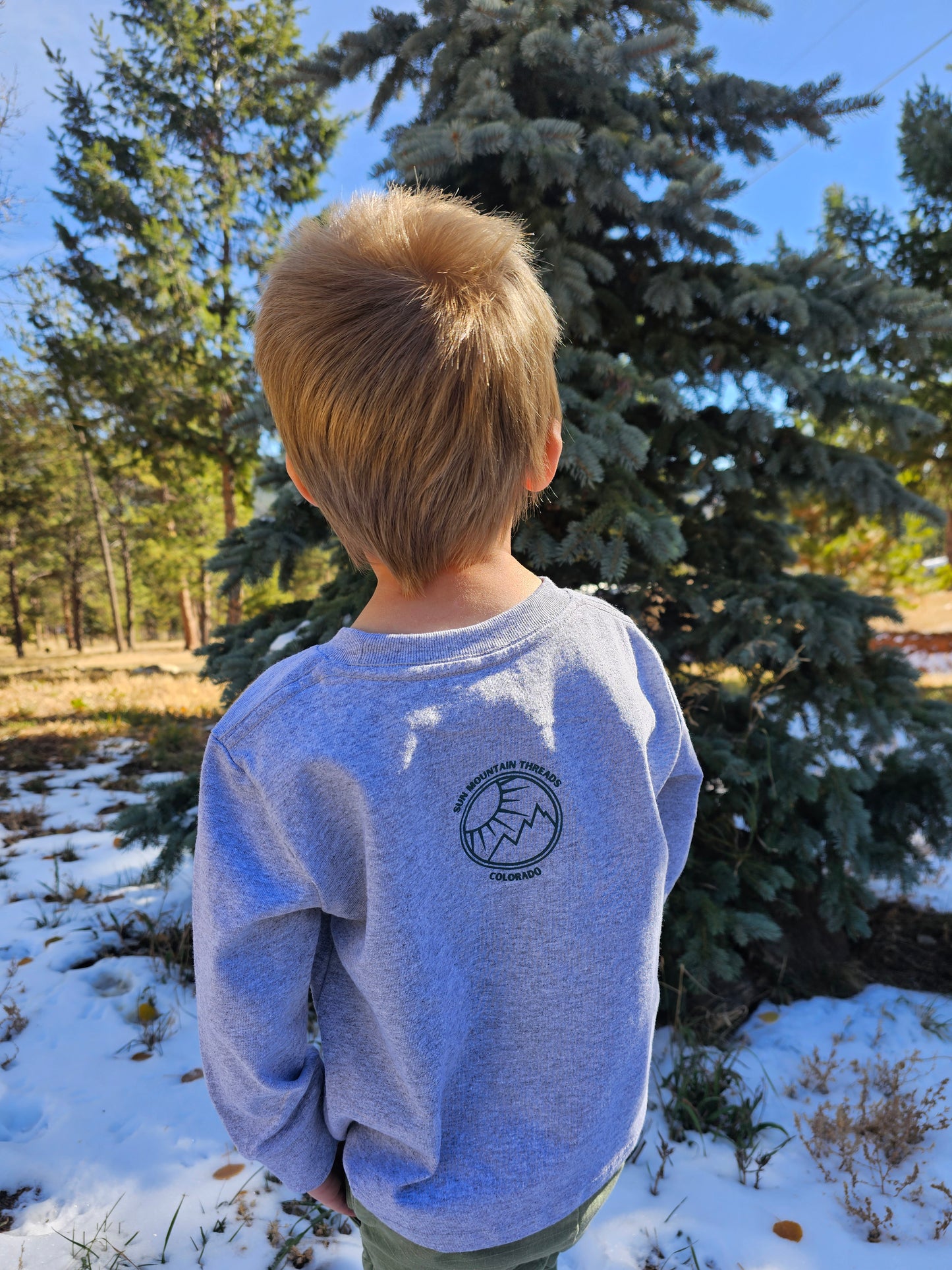 Rocky Mountain Holiday Tree Long Sleeved Shirt