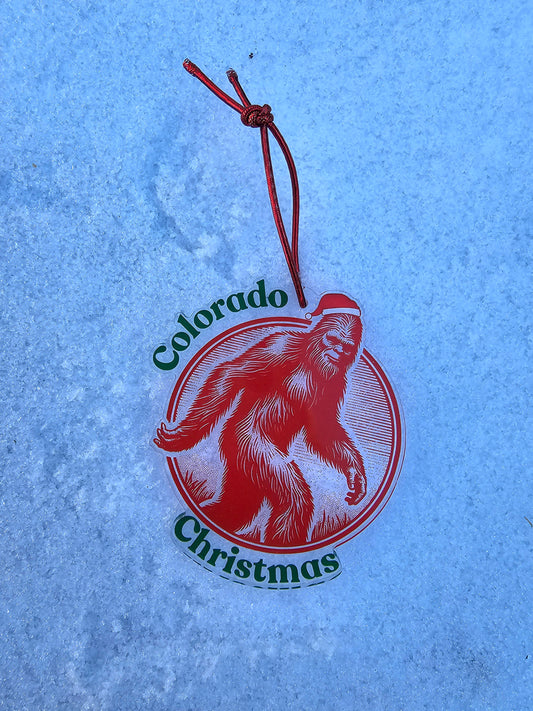 Big Foot Colorado Christmas Ornament