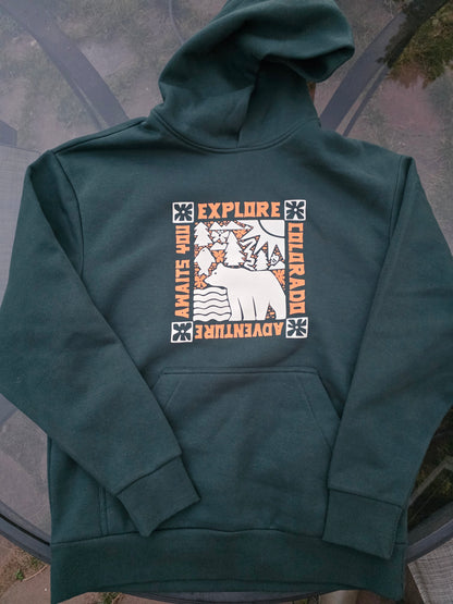 Mountleisure Explore Colorado Bear Unisex Oversized Hoodie