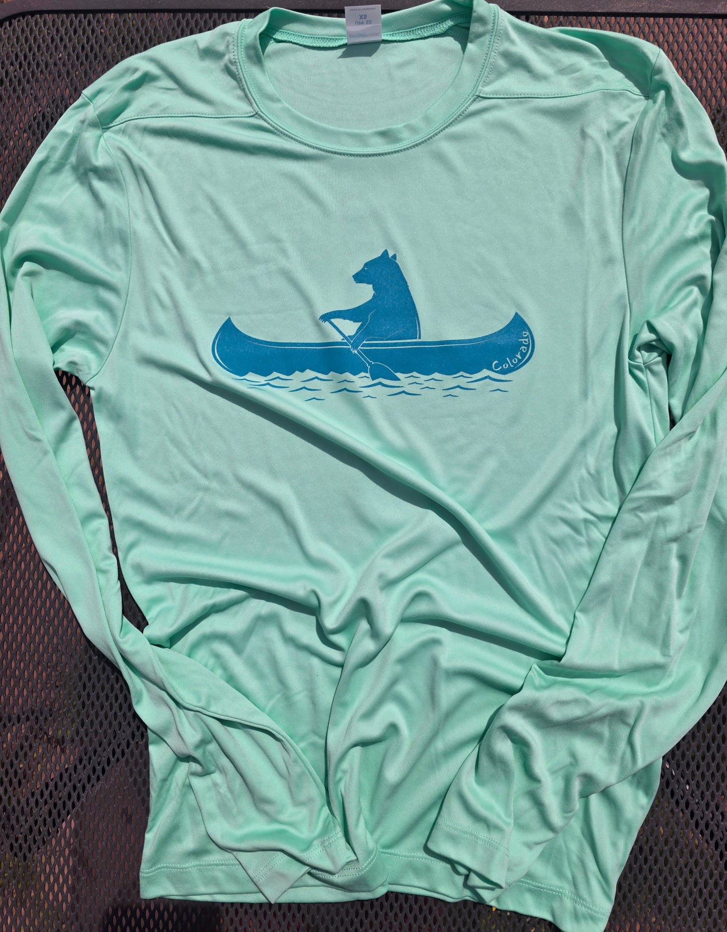 Mountleisure - Canoe Bear Sun Shirt Mint