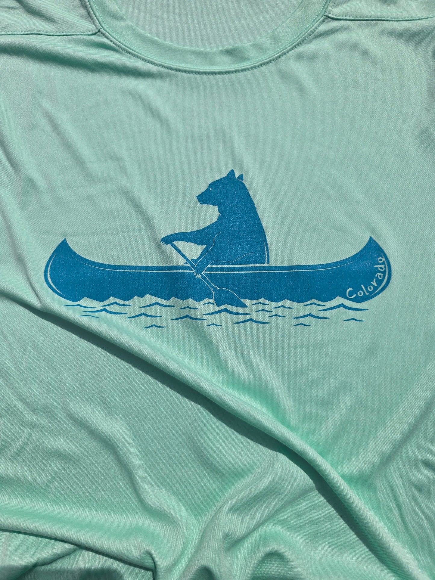 Mountleisure - Youth Canoe Bear Sun Shirt Mint