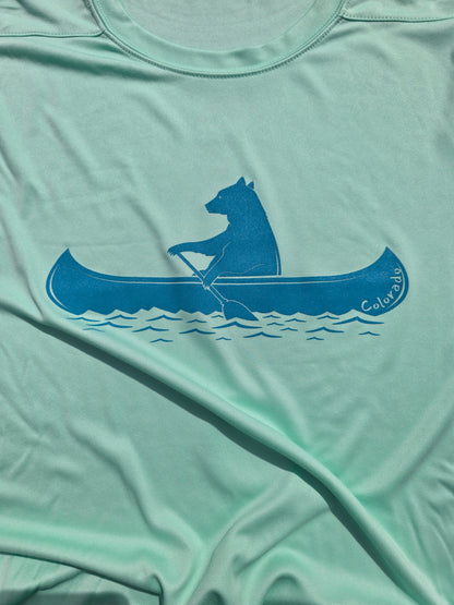 Mountleisure - Youth Canoe Bear Sun Shirt Mint