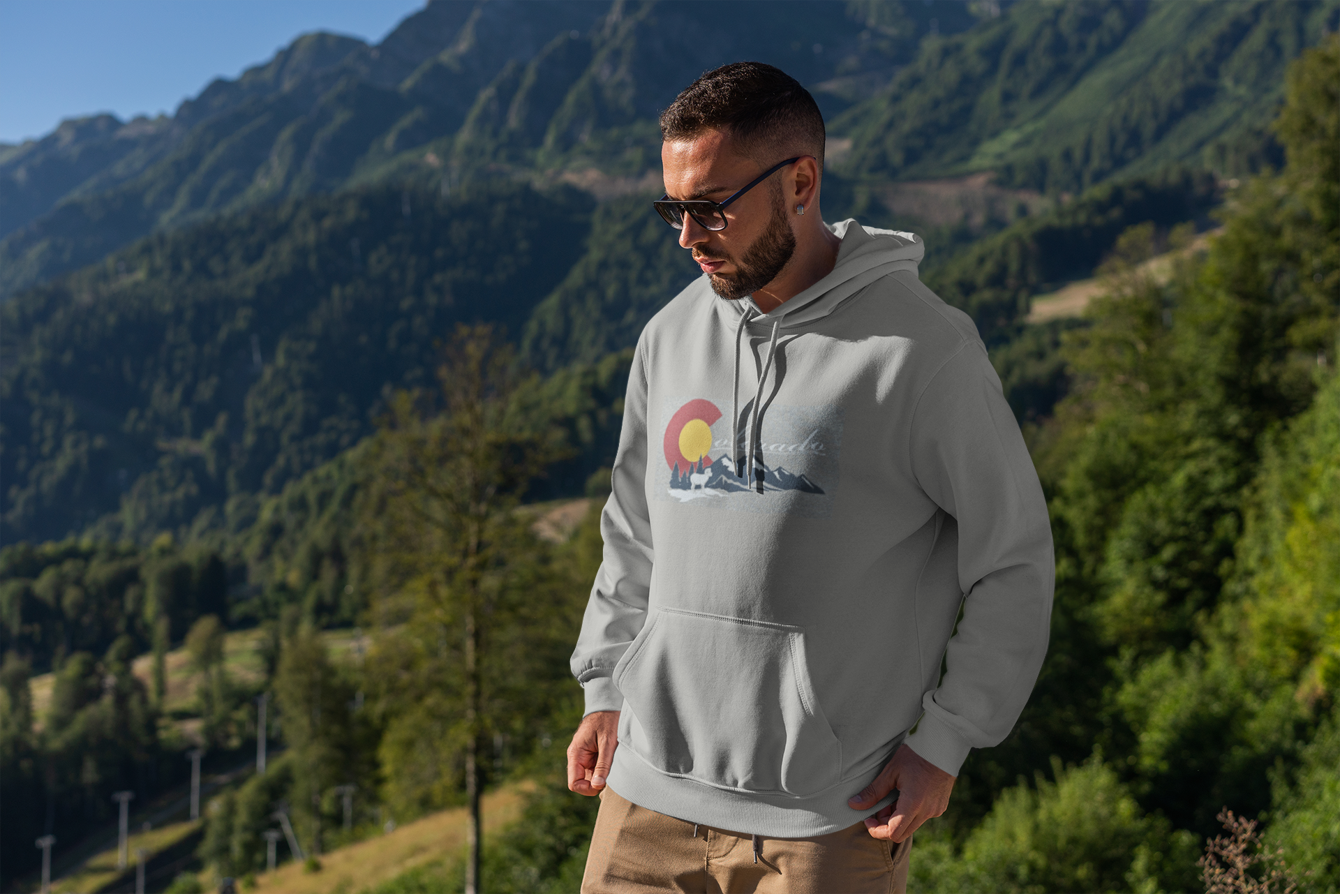 Mountleisure- Big Horn Sheep Colorado Hoodie – Sun Mountain Threads
